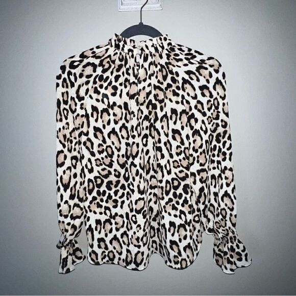 NWT Loft Cheetah Blouse - Sz XS - Picture 3 of 13
